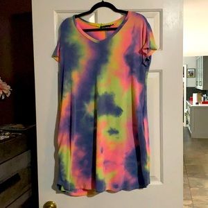 Tye dye top dress style